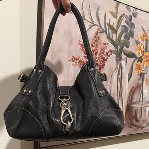 Dooney and Bourke: VINTAGE Elegant Black Leather Women's Bag